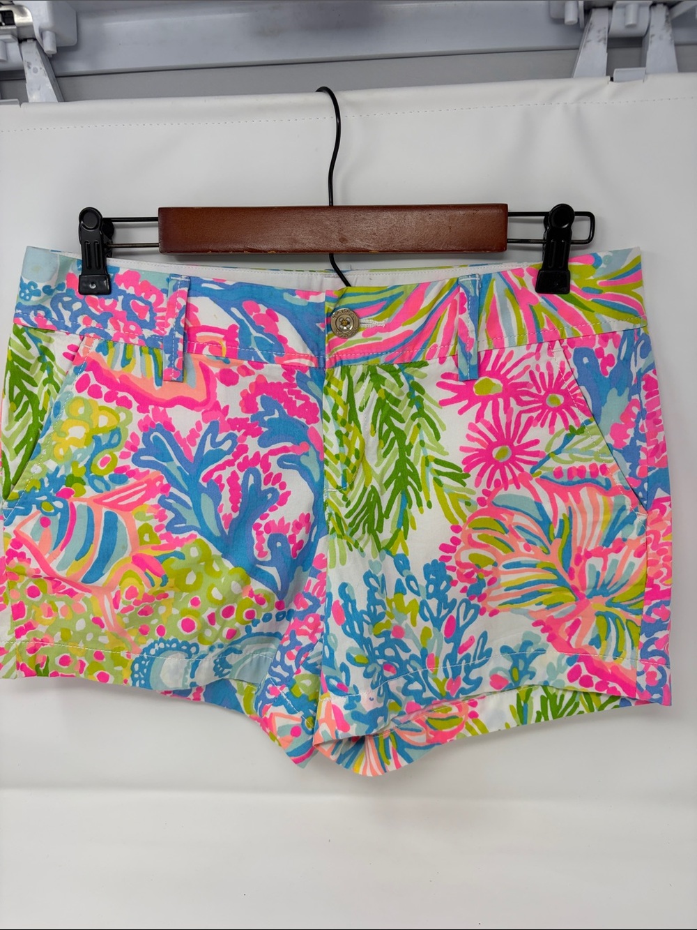 Lilly Pulitzer Tropical & Fish Print The Callahan Shorts Size 4